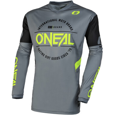 Maillot O'NEAL ELEMENT BRAND Manches Longues Gris 2023 O'NEAL Probikeshop 0